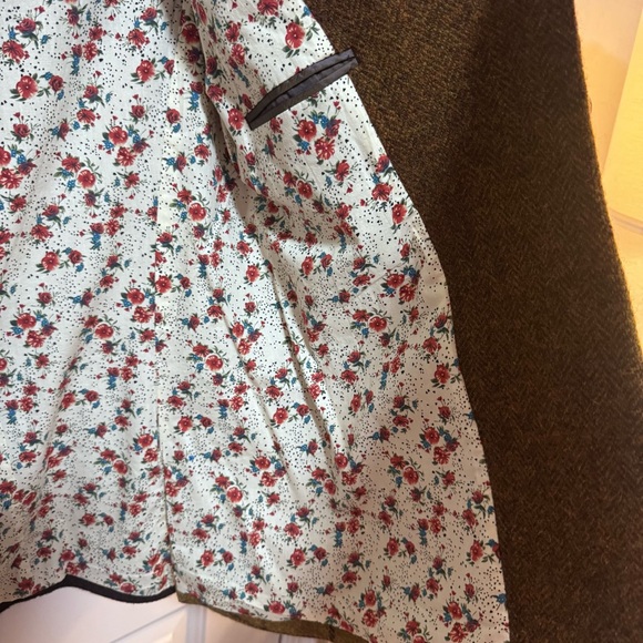 Sundance Solange Patchwork Wool Blazer Harris Tweed Floral Lining Women’s Size 4 - Picture 8 of 12